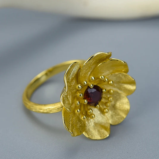 Anemone Flower Ring