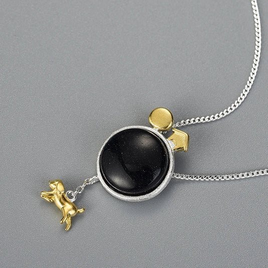 Dog & Earth Necklace