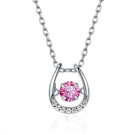 Horseshoe Moissanite Necklace