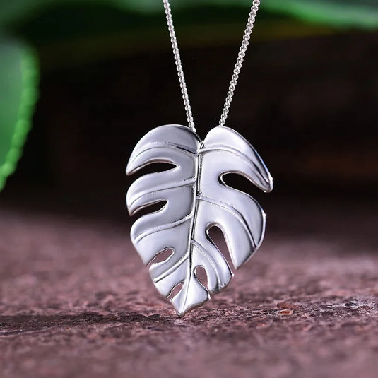 Monstera Leaf Necklace