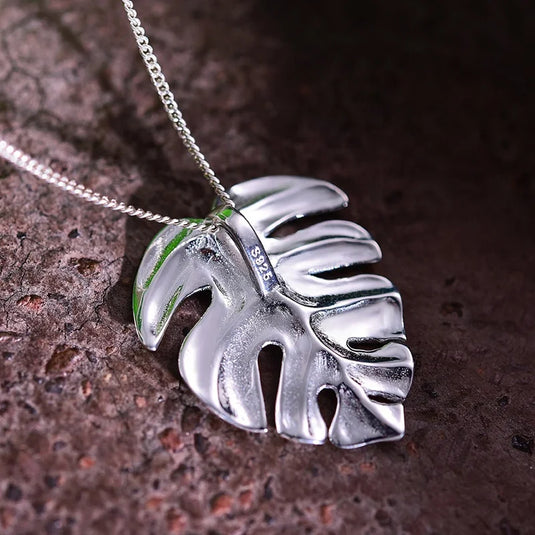 Monstera Leaf Necklace