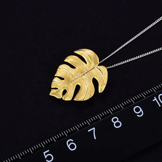 Monstera Leaf Necklace