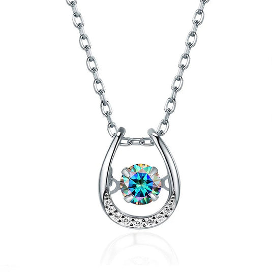 Horseshoe Moissanite Necklace