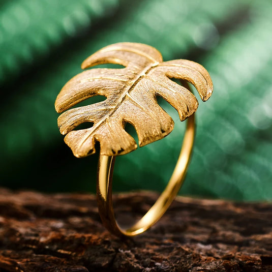 Monstera Leaf Ring