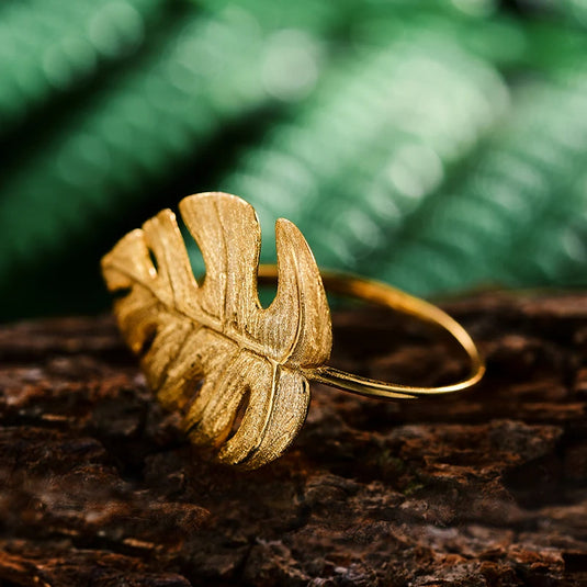 Monstera Leaf Ring