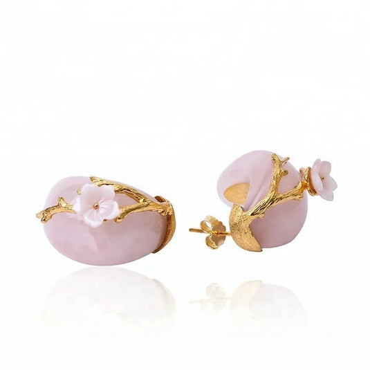 Plum Flower Stud