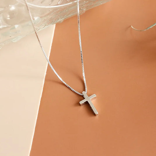 Silver Cross Necklace