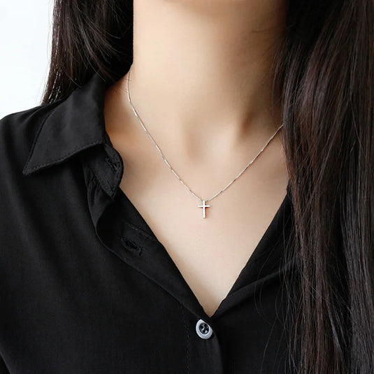 Silver Cross Necklace