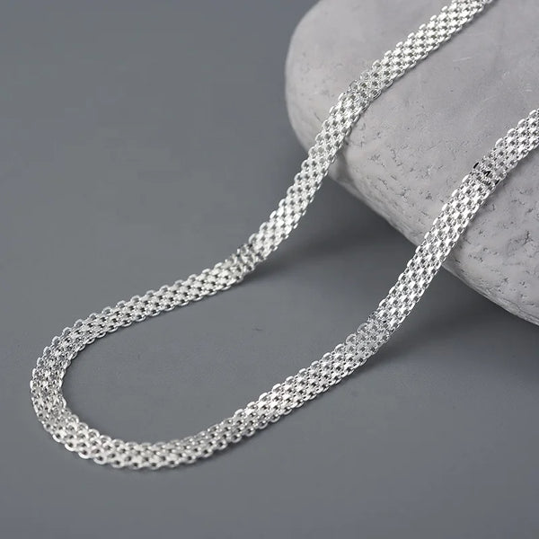 Wide Braided Necklace Chain SF0218Y - Tan Tan Gallery